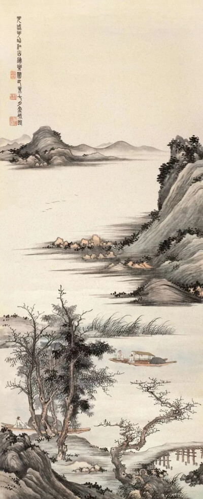 金北楼（1878-1926），即金城，近代赫赫有名的大画家，清末民初画坛之巨星，书画篆刻金石六艺无所不精。闻名遐尔的中国画学研究会和湖社画会的创办者。