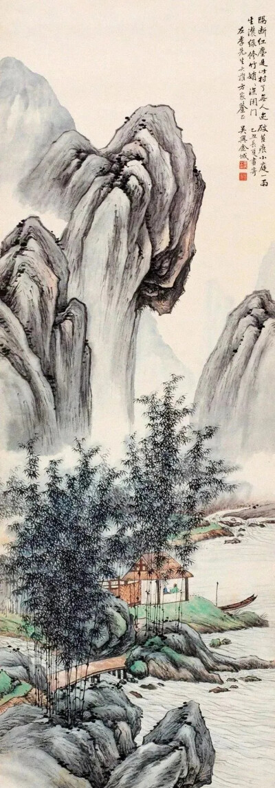 金北楼（1878-1926），即金城，近代赫赫有名的大画家，清末民初画坛之巨星，书画篆刻金石六艺无所不精。闻名遐尔的中国画学研究会和湖社画会的创办者。