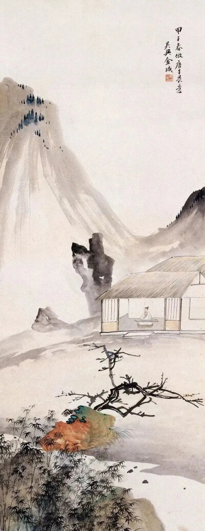 金北楼（1878-1926），即金城，近代赫赫有名的大画家，清末民初画坛之巨星，书画篆刻金石六艺无所不精。闻名遐尔的中国画学研究会和湖社画会的创办者。