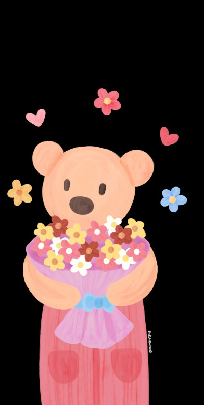 小熊壁纸 黑色