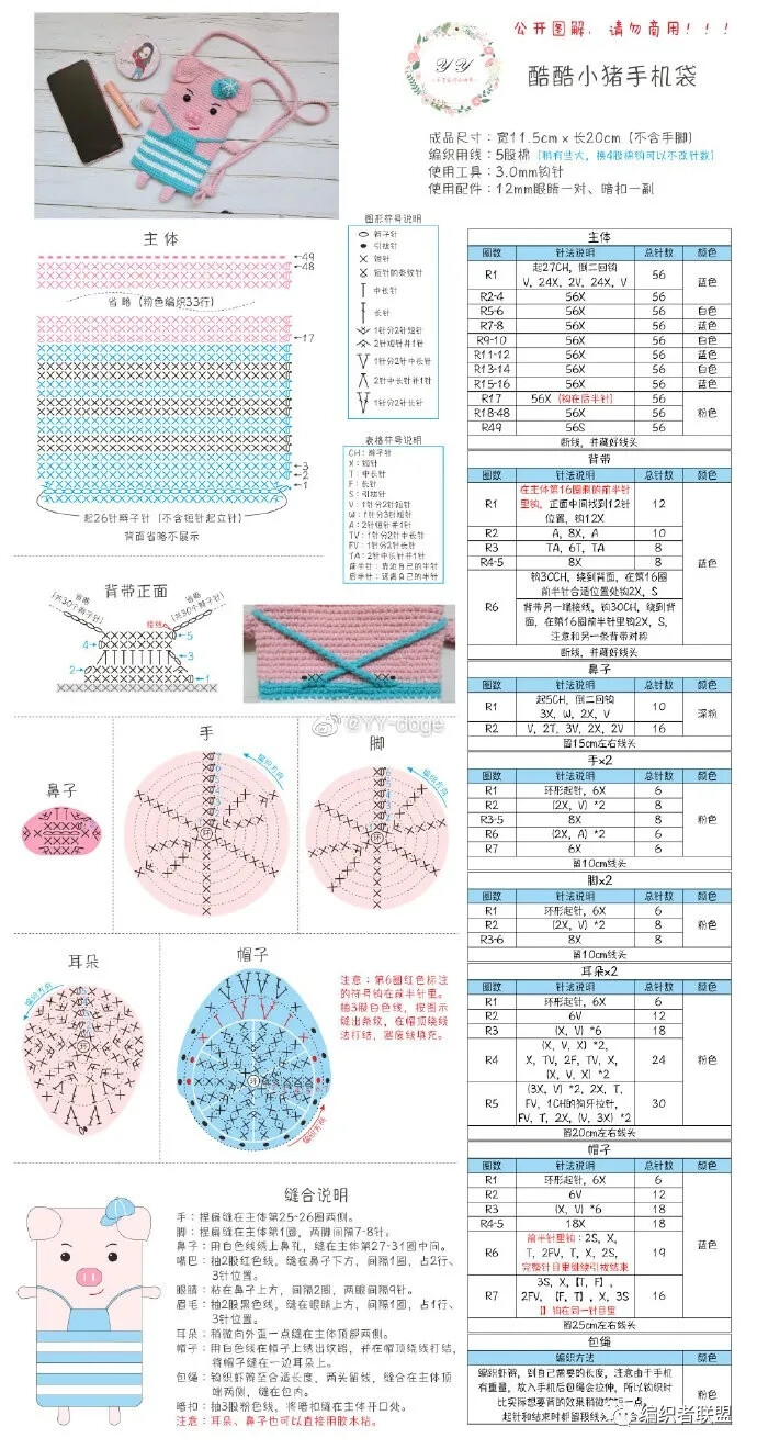 钩针包包图解