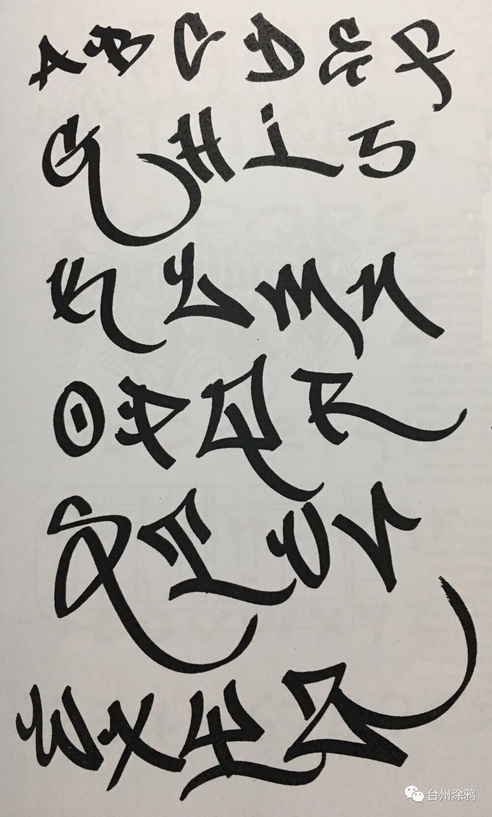 涂鸦字母表