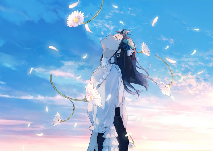 插画师 ゆりぼう 的一组治愈系插画，清透的画面和美好的意境~#插画分享# ​​​​