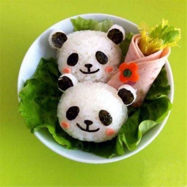 大熊猫和花饭团图片