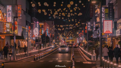 苏州，塔园路附近，淮海街，夜景