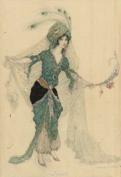 儿童读物的插画家沃里克·戈布尔（Warwick Goble）