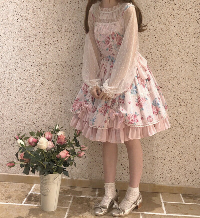 透明感 灯笼袖 蕾丝网纱 内搭 1