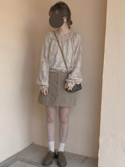 透明感 灯笼袖 蕾丝网纱 内搭 4