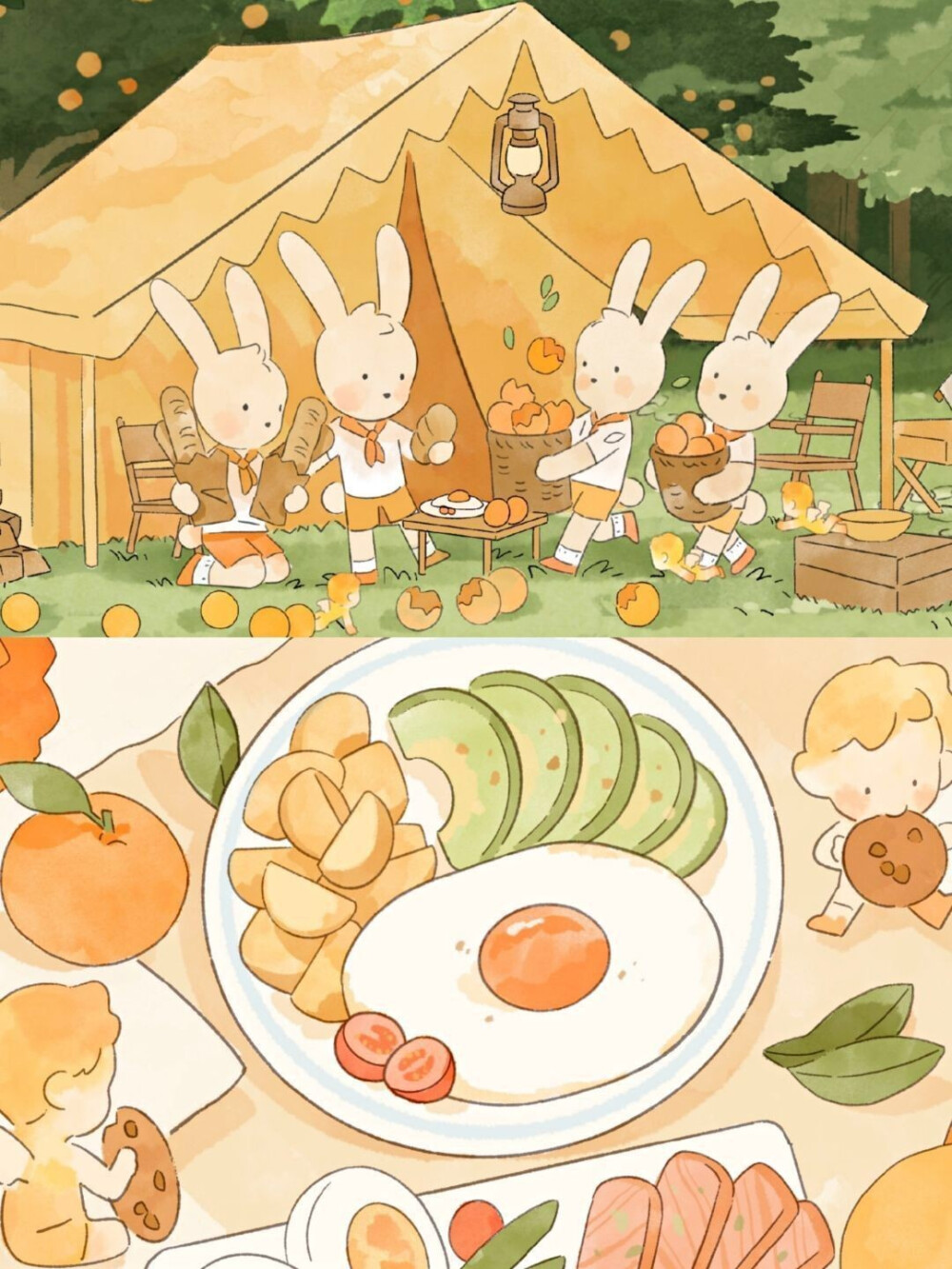 插画. 画师：天才鹭
谁的童话书又没合好让公主跑出来了.