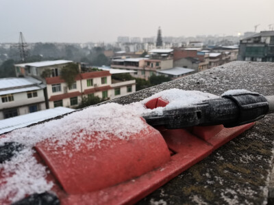 成都初雪。 2021