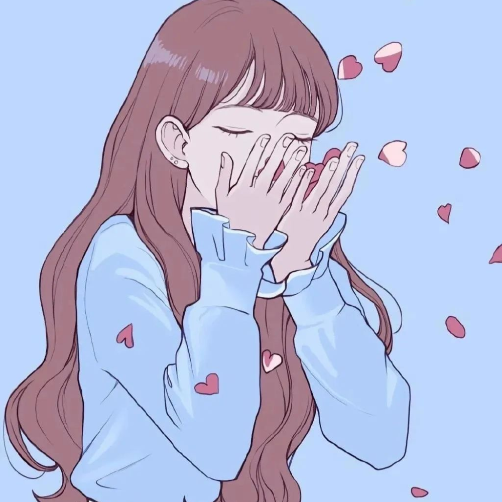 情侣头像可爱萌妹子