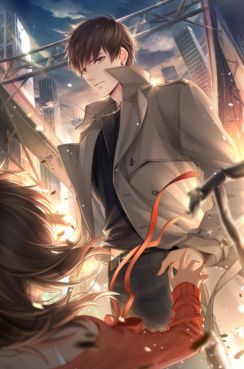 恋与制作人 白起 【夜色入侵】 高清壁纸