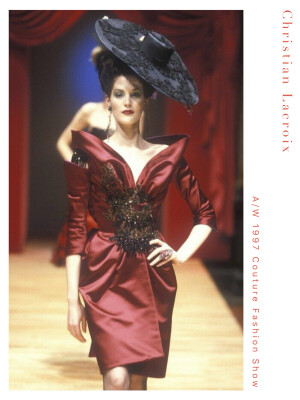 Christian Lacroix A/W 1997 Couture Fashion Show 