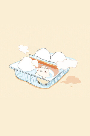 动物 美食 萌插画 チャイ