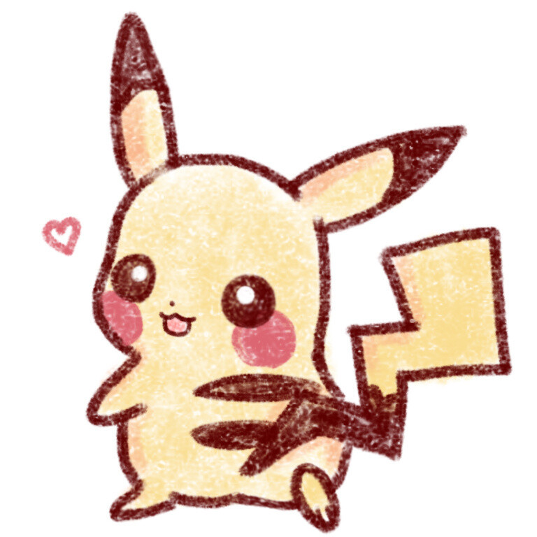 皮卡丘手绘头像