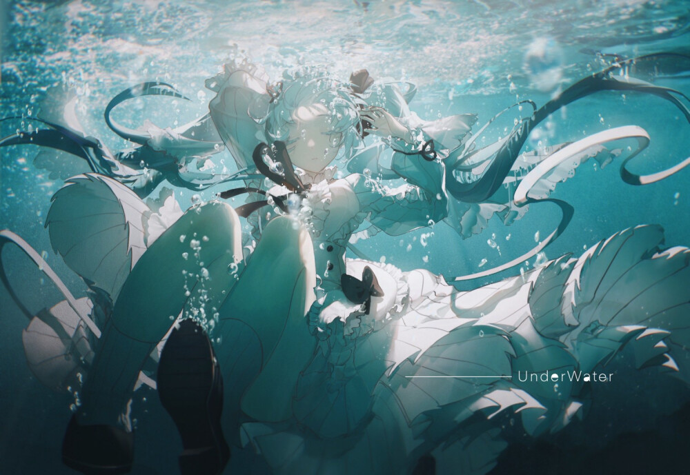 #虚拟歌者与曲绘# miku
画师lof：绀屋鸦江