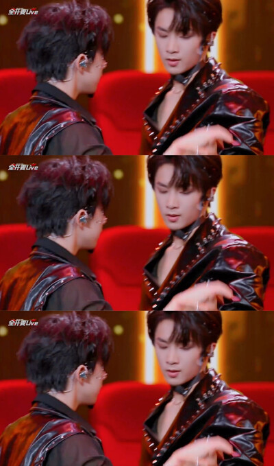 刘耀文贺峻霖 三宫格
图源来自舞台《特务J》
拿图评论二转dt小媛丸鑫比