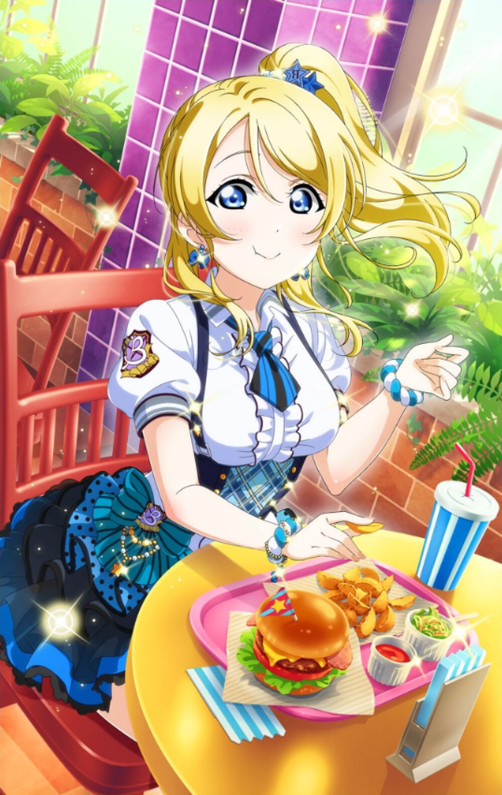 Love Live! School Idol Project-μ's-cafe de fleur-streamline-lovely gal