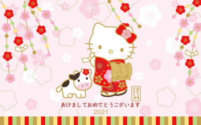 Hello Kitty 樱花壁纸