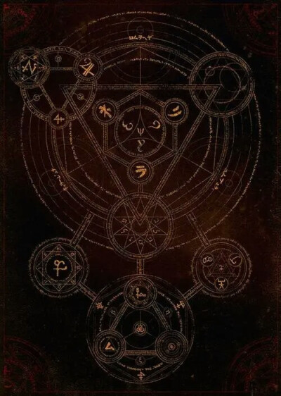 精选漫图 魔法阵（元素、芒星）符咒 封印 侵权删#