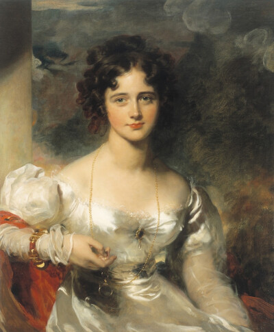 1826 Rosamund Hester Elizabeth Pennell Croker, later Lady Barrow at seventeen by Sir Thomas Lawrence 洛萨蒙特·亨特·伊丽莎白·芬妮—考克，简写E.M. Hester，是十九世纪末二十世纪初女艺术家。