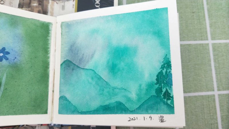 水彩 小清新 临摹 简单 