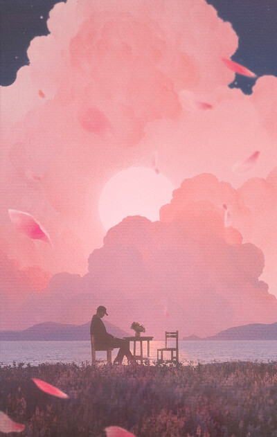 梦幻的意境，幽幽的情怀 ~ 画师Kush Graphic插画作品