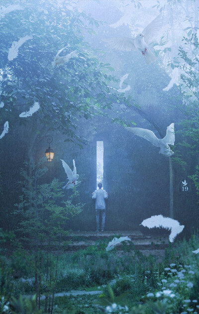 梦幻的意境，幽幽的情怀 ~ 画师Kush Graphic插画作品