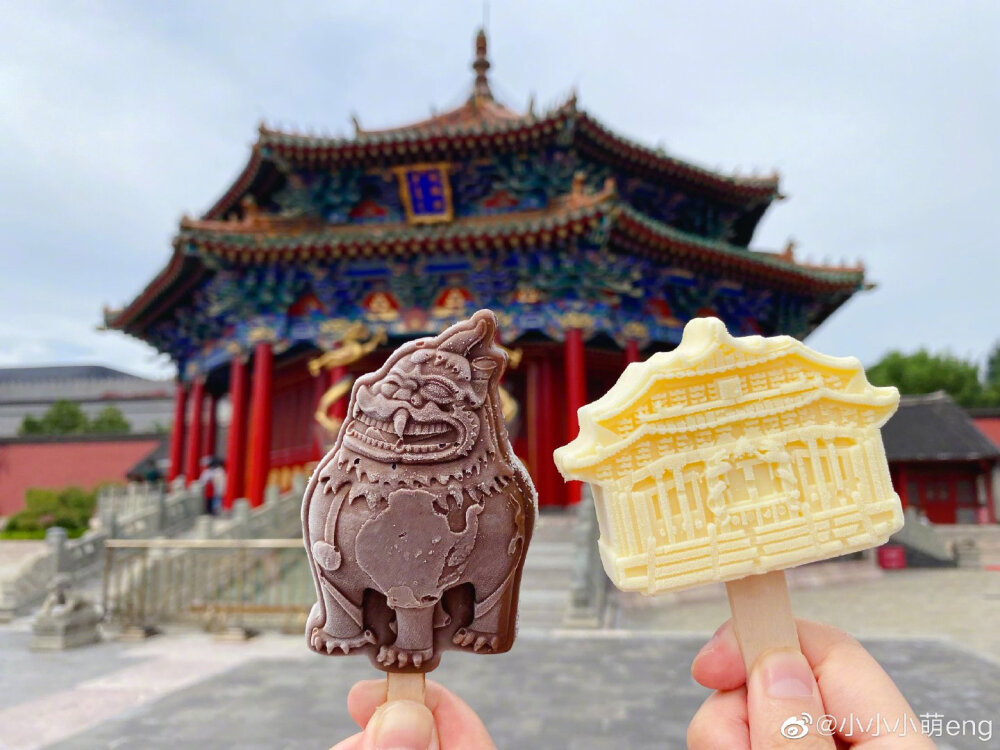 景区创意雪糕 沈阳故宫神兽雪糕