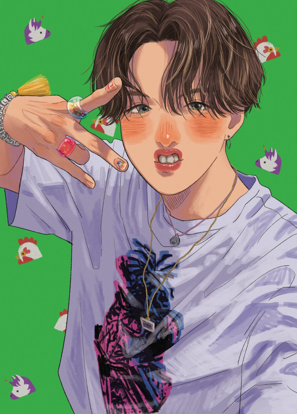 郑号锡手绘 ,搜图不易,留图请点赞,专辑内所有图片均有才阿米所绘,我