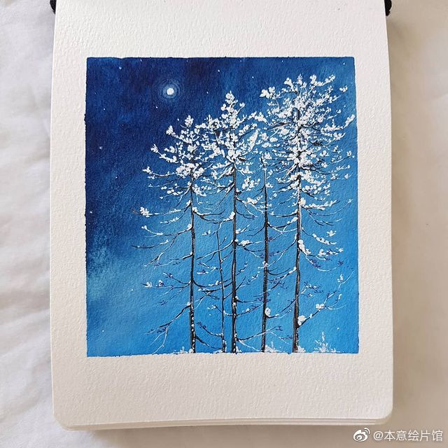 浮绘[超话]# 水彩风景一组。| ins：varsha.lad.art ​​​​