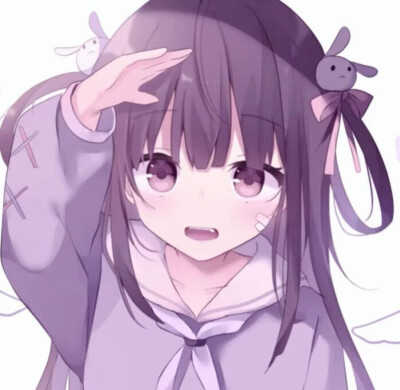 紫色系头像.