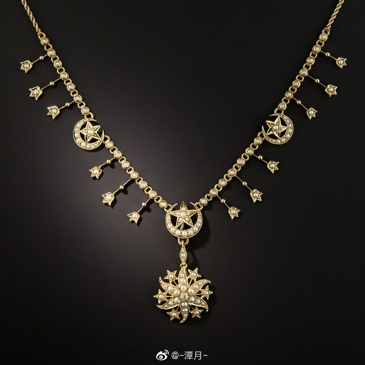 维多利亚时代 珍珠古董项链