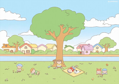 卡通iPad壁纸
ins：moonwhale96