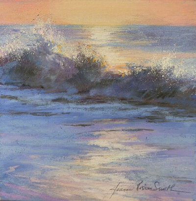  Jeanne Rosier Smith ​​​​​​​​夕阳 海岸 海浪