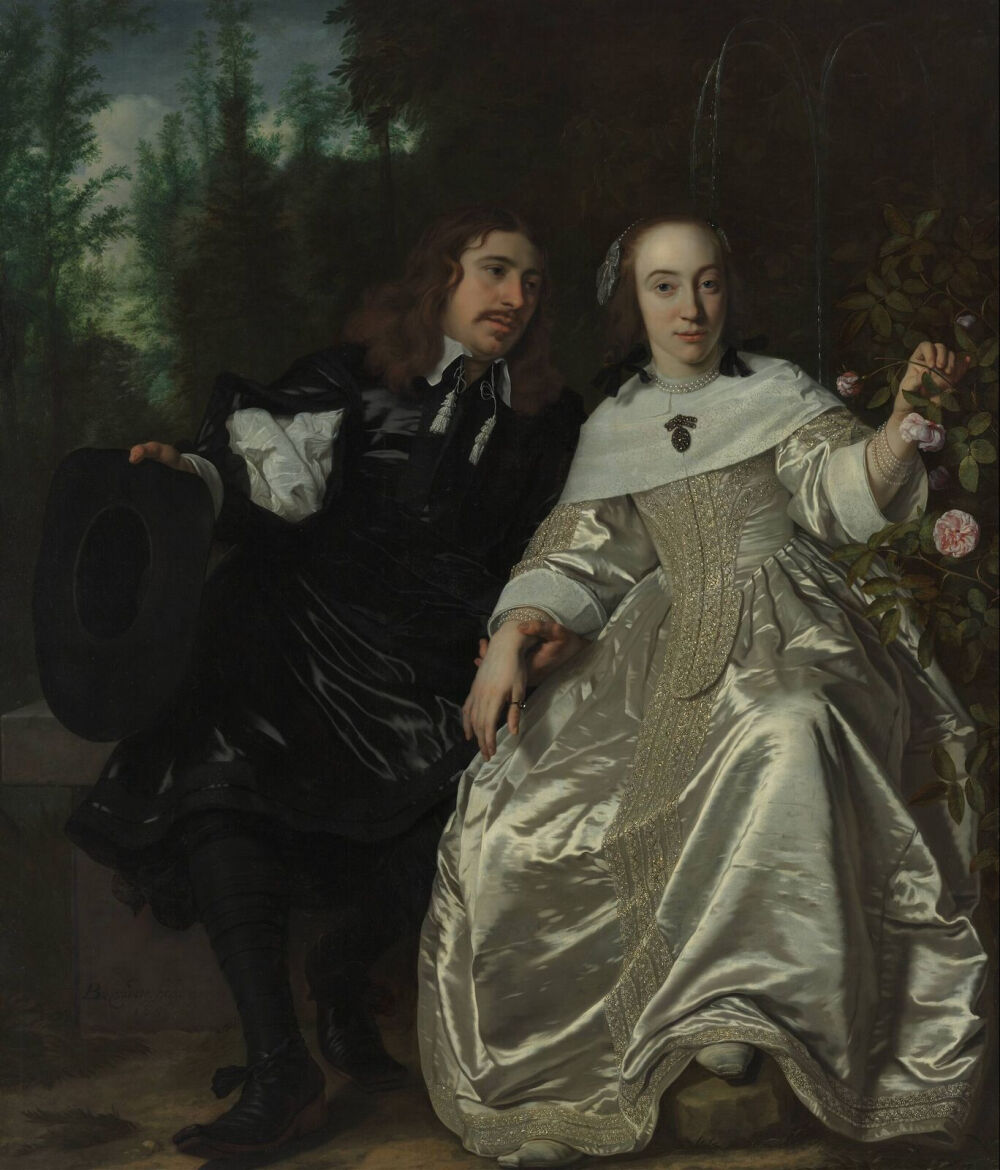 Portrait of Abraham del Court and his wife Maria de Keerssegieter (1654) - Bartholomeus van der Helst (1613-1670) 