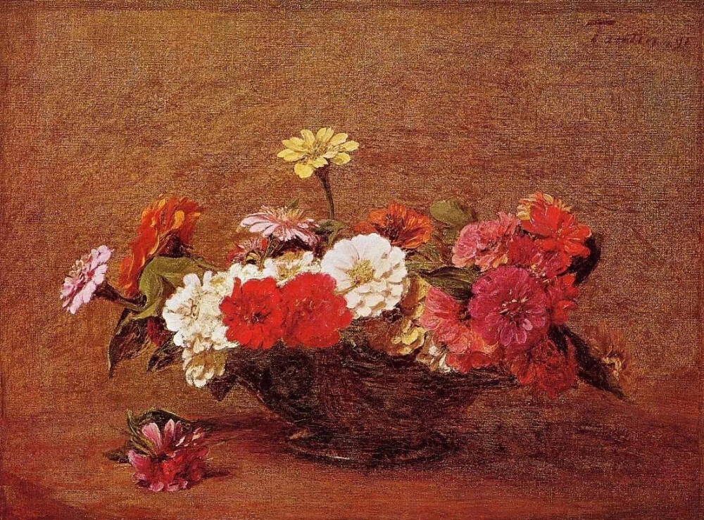 henri fantin-latour 花卉作品 | 亨利·方丹·拉图尔(henri fantin