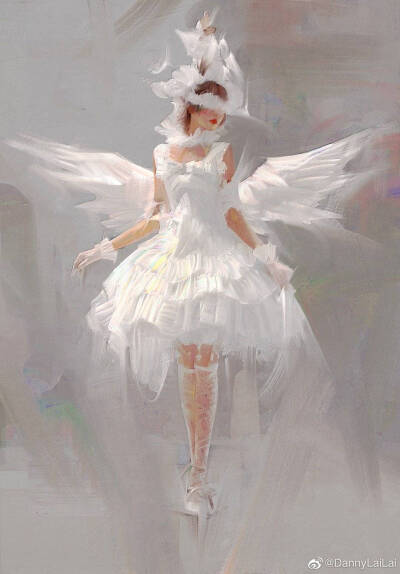 裙子和白色，两样美好的事物
画师：DannyLaiLai