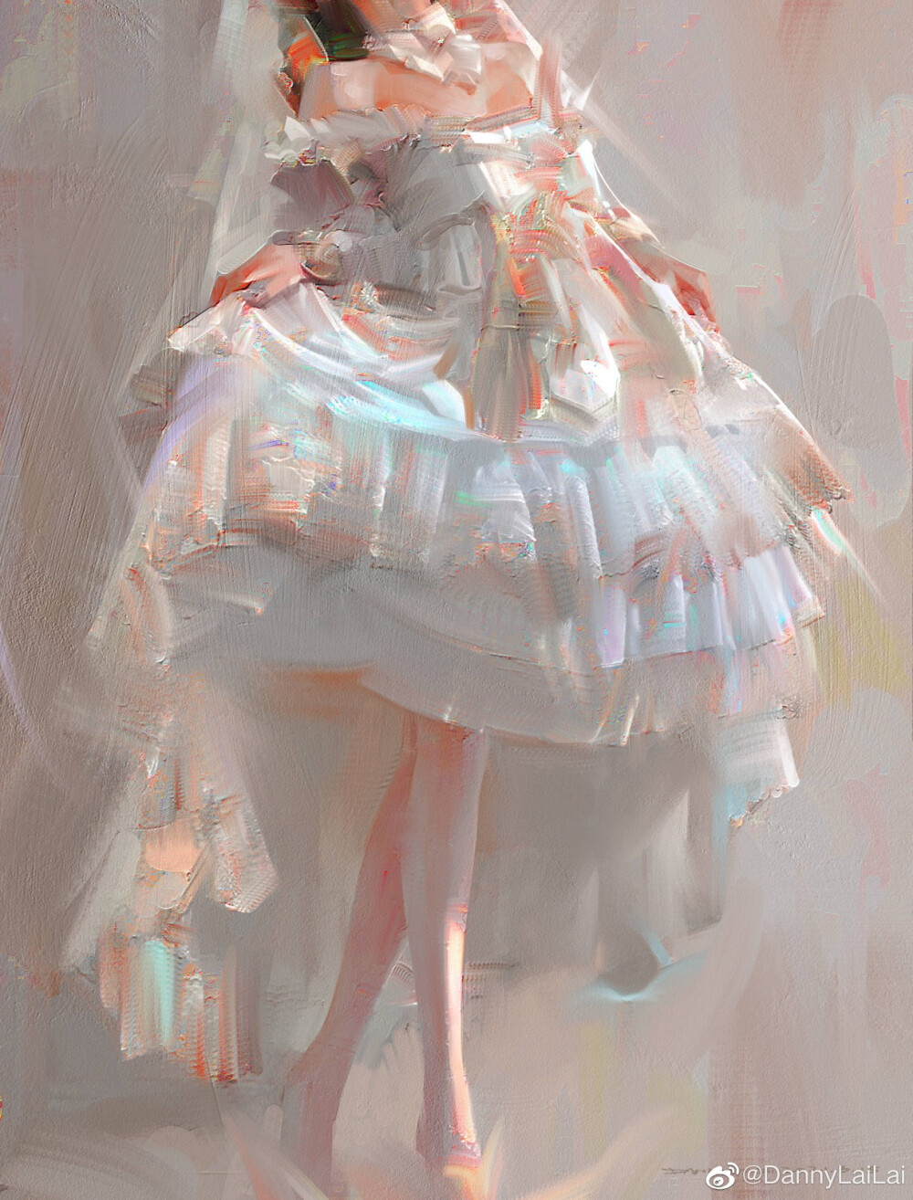 裙子和白色，两样美好的事物
画师：DannyLaiLai