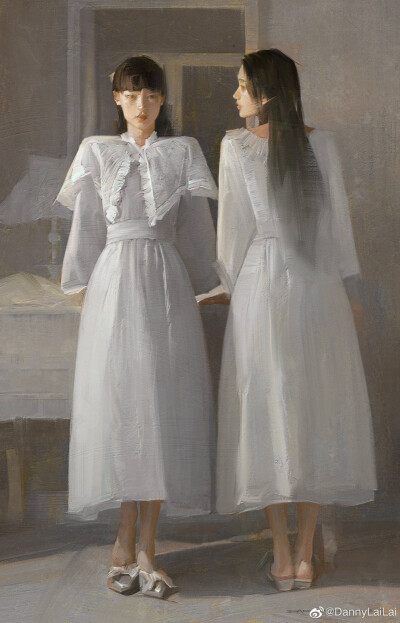 裙子和白色，两样美好的事物
画师：DannyLaiLai