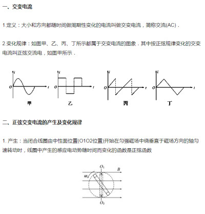 • 网络上找到的比较全的物理整理
· “交变电流”