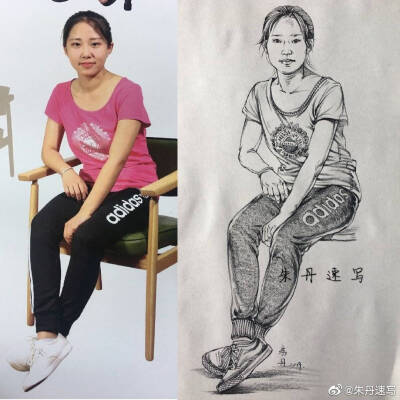 速写 真人对照 站姿坐姿