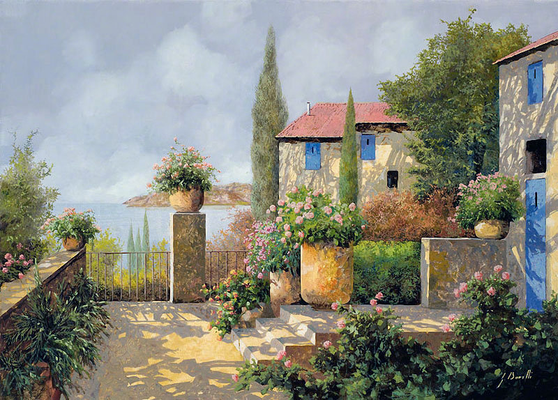 画中的花季意大利。作者：Guido Borelli ​​​