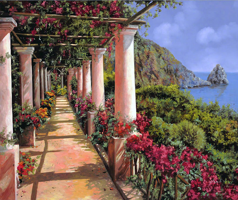 画中的花季意大利。作者：Guido Borelli ​​​