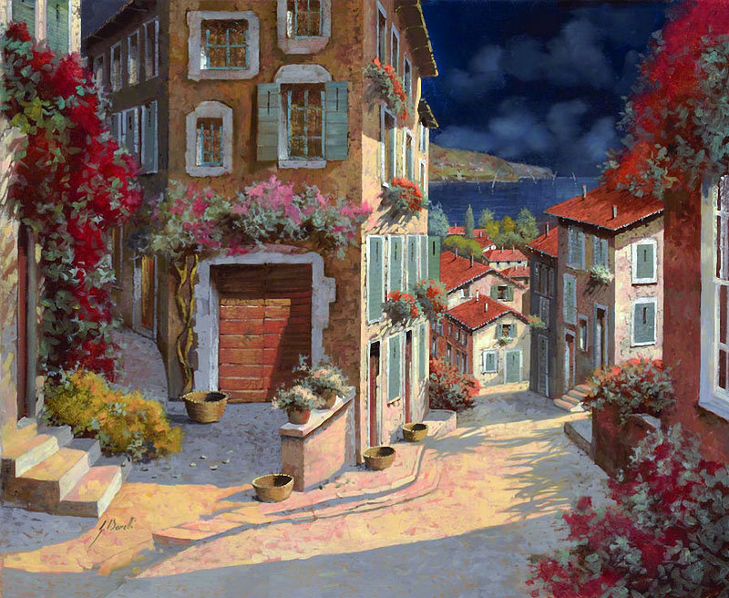 画中的花季意大利。作者：Guido Borelli ​​​