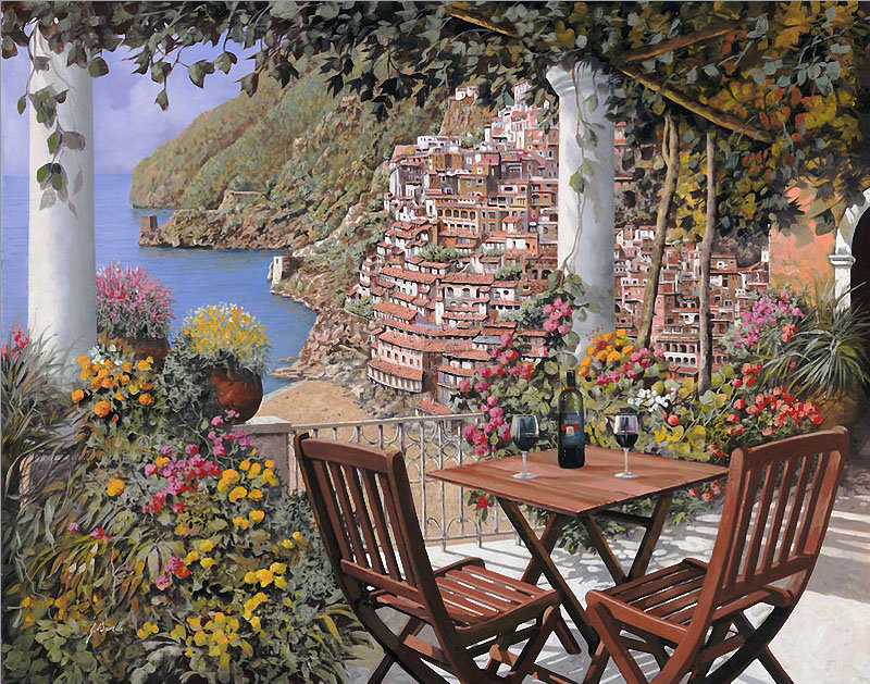 画中的花季意大利。作者：Guido Borelli ​​​