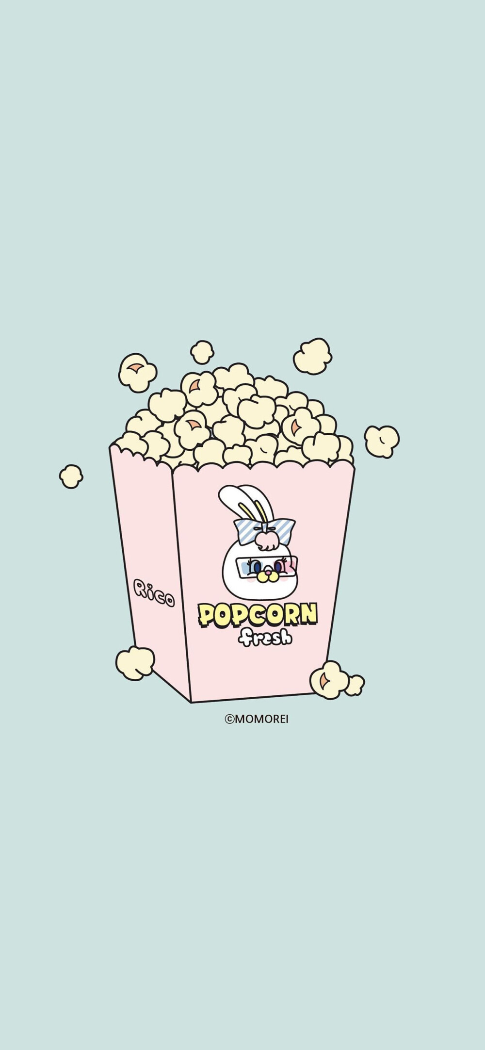 这壁纸太可爱了 rico兔兔 ins:momorei_art