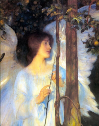 “钟声的回廊”
亚瑟·哈克（Arthur Hacker，1858年9月25日至1919年11月12日，伦敦肯辛顿）是一位英国古典画家。