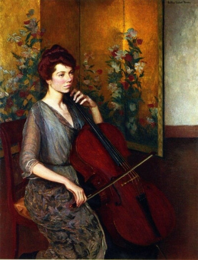 莉拉·卡伯特·佩里（Lilla Cabot Perry）（1848年1月13日至1933年2月28日）是一位美国画家，以美国印象派风格工作，以其导师克劳德·莫奈（Claude Monet）的自由形式绘画肖像和风景。