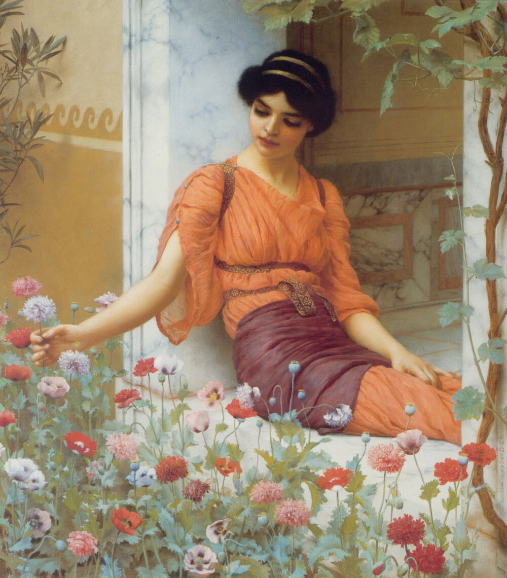 “夏天的花朵，1903年”
“内里萨，1906年”
约翰·威廉·高沃德（John William Godward，1861年8月9日至1922年12月13日）是新古典主义时代末期的英国画家。他是劳伦斯·阿尔玛·塔德玛爵士（Lawrence Alma-Tadema）的门生，但随着现代艺术的兴起，他的绘画风格逐渐失宠。